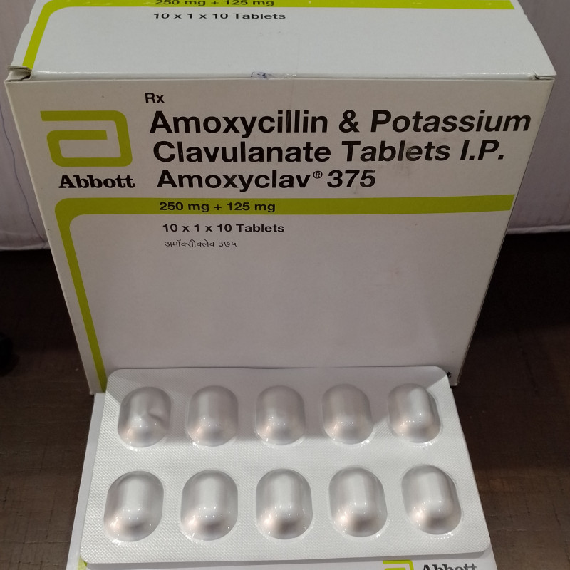 AMOXYCLAV 375 TAB 10*10TAB