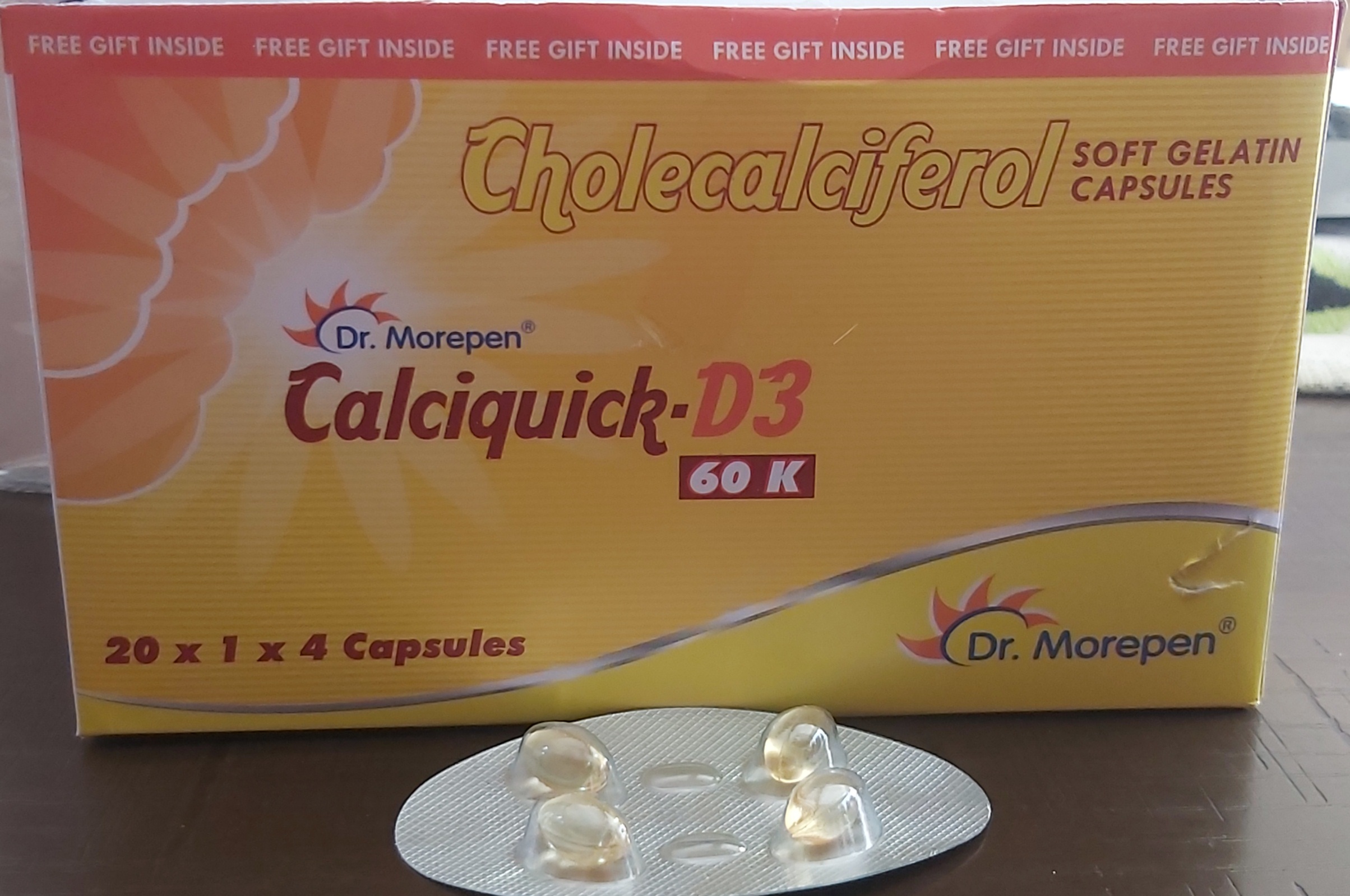 CALCIQUICK D3 60K 4CAP